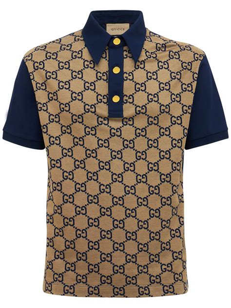 gucci beige polo|gucci t shirt sale.